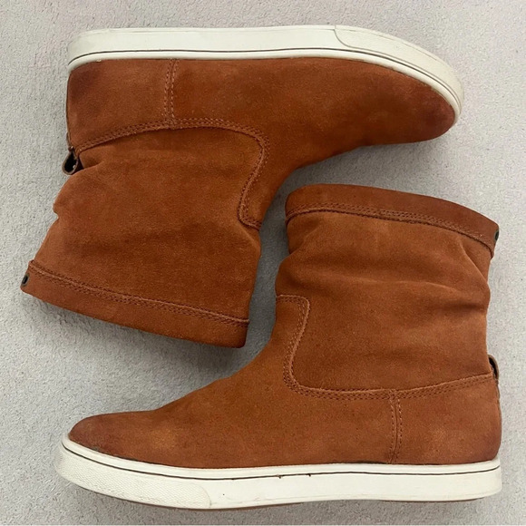 OluKai Shoes - OluKai Kapa Moe Suede Boots-Women’s 6-Brown/Tan Leather-Boho-Bohemian-Festival